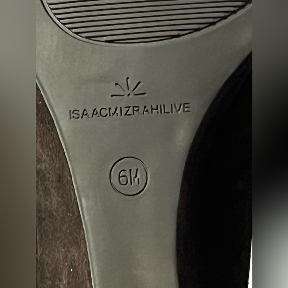 Isaac Mizrah Live Imkalma Brown Wedge Slip On Shoes Cute Bowtie 6M - Picture 7 of 13